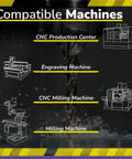 SPEED TIGER NC Spot Set insert kit packaging with diagram of compatible machines for CNC milling/engraving