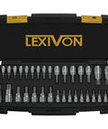 Master Torx Bit Socket Set 34 Piece Premium S2 Alloy Steel with Solid Star and Tamper Proof Bits in Durable Storage Case