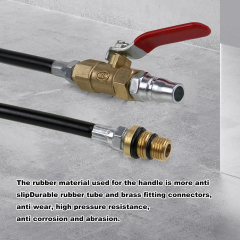 LS Valve Spring Compressor And Air Valve Holding Tool Kit showing brass and rubber connectors detail