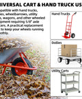 Tough As Nails Nylon Wheel Hub Spacers Kit Featuring 5 8 Inch Bore And Corrosion Resistant Extension Sleeves For Hand Trucks Dollies Utility Carts No Fuss Setup Sure Footed Roll in use with hand trucks, dollies, and utility carts.