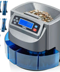 Super Fast Coin Counter Machine Electric Coin Sorter Counts 270 Coins Per Minute Sorts And Wraps Coins With LCD Display