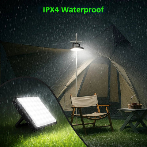Rechargeable 20000mAh LED Camping Lantern With 1300 Lumen Brightness lighting a tent, IPX4 Waterproof Emergency Light For Home And Outdoors