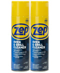 Two 19 oz cans of Grease Busting Heavy Duty Oven And Grill Cleaner dissolves grease on contact for burners, grates, and drip pans.