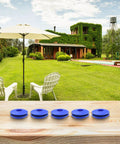 Heavy Duty Plastic Eyelet Kit Round Grommets For Tarp Pool Cover Fastener With Installation Tool To Repair Outdoor Shade Sail Solar Blanket Weather Resistant Rust Free Secure Fit In Blue Green Black Colors, blue grommets on wood