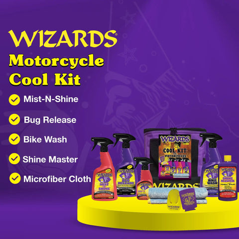 Motorcycle Detailing Kit Complete 82 Oz Exterior Cleaning Set With Mist N Shine Bug Remover Bike Wash Polish Microfiber Cloth