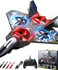 Foam Remote Control Drone For Kids Ages 8 To 12 With Lights 360 Degree Flips Auto Hover Headless Mode One Key Takeoff and Landing