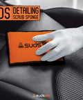 Microfiber Detailing Scrub Pads 2 Pack For Car Interior Cleaning And Detailing Safe On Leather Vinyl Plastic Scratch Free