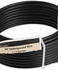 Insulated Electric Fence Wire 50 Ft 12.5 Gauge UGC50 Heavy Duty Cable For Underground Or Fence Posts Double Insulated