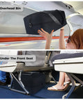 Underseat Travel Duffel Bag 18x14x8 Inches, 30L Personal Item in overhead bin and under front seat on airplane