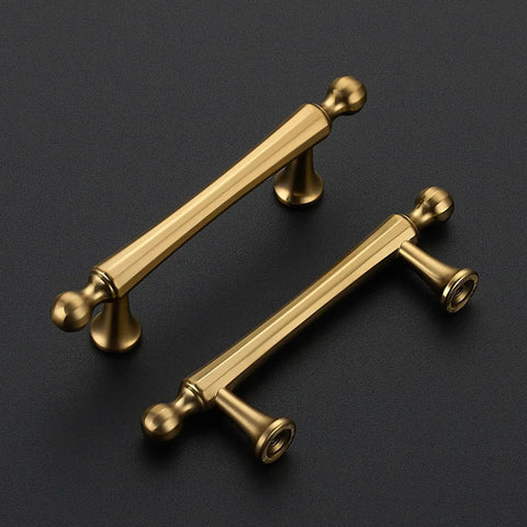 Champagne Bronze Cabinet Pulls 3 Inch Center Hole, 30 Pack Zinc Alloy Kitchen Cabinet Handles
