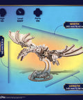 Ukrainian Ironbelly Dragon 3D Wooden Puzzle For Adults, Mechanical Model Kit With Flapping Wings, Movable Head And Tail, DIY Building Craft, Brain Teaser Puzzle, Collectible Book Design, Epic Gift For Puzzle Lovers, 345 mm long