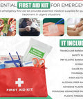 All In One 67 Piece 14 In 1 Outdoor Survival Gear Kit with First Aid Compass Flashlight Paracord Bracelet Pliers Saw And More