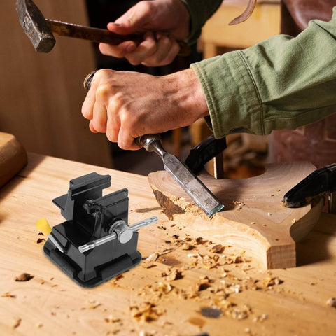 Compact Mini Suction Base Bench Vise Clamp For Carving Jewelry Making Sculpting And Woodworking Flat Jaw Table Fixture Dope Workholding Tool For Modeling Electronics And Fine Detail Projects in woodworking setting