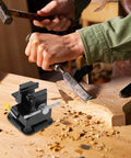 Dope Mini Table Vise Clamp With Suction Base For Jewelry Making Walnut Carving And Model Repair Compact Bench Vise Fixture shown on workbench