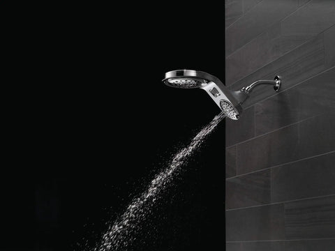 HydroRain Two In One Shower Head Chrome Finish With Rain Can And Handheld Combo Installs In Minutes Pivoting Raincan At 40 Degrees