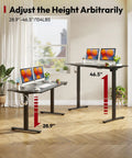 Stunning Sanodesk 79 Inch By 32 Inch Electric Height Adjustable Standing Desk with height range 28.9" to 46.5" in home office.