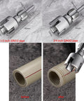 2 In 1 Internal And External Pipe Threading Tool For One Half And Three Quarter Inch PVC Pipe, Electric Drill Compatible