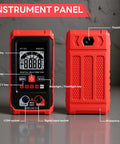 Front and back view of Digital Multimeter With Auto Ranging And NCV Non Contact Voltage Tester, Handy Voltage And Resistance Meter.