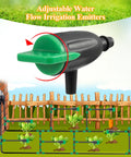 30 Pcs Adjustable Water Flow Drippers With 30 Emitters And Stakes For Garden Lawn Plants Succulents And Flowers Drip Irrigation System Kit Easy Install Durable Flexible Tubing Compatible Great For Indoor Or Outdoor Garden Beds system illustration
