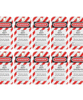 Heavy Duty Lockout Tagout Tags 10 Pack Built Tough For Real Job Sites Danger Do Not Operate Industrial Warning Tags on display.
