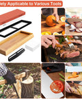 Beast Whetstone Knife Sharpener Kit With 3000 And 8000 Grit Water Stone Flattening Stone Angle Guide And Non Slip Bamboo Base usage examples