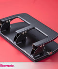 3 Hole Punch for Home Office, Medium Duty, 30 Sheet Capacity, Ergonomic Soft Grip Handles, Durable Metal Base, Black