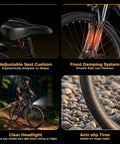Electric Bike For Adults And Teens Foldable 14 Inch Commuter Ebike And 26 Inch Mountain Bike With 1000W Peak Motor 36V Battery