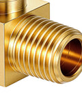 Two Pack One Quarter Inch NPT Brass Air Compressor Drain Valve Ball Valve Drain Cock For Air Tanks And Piping Systems, close-up view