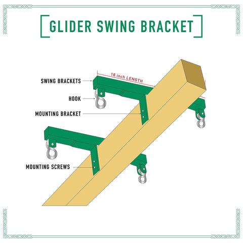 Heavy Duty Metal Swing Set Brackets And Hardware Set Of 2 For Backyard Horse Glider Swing Kids Outdoor Playset Accessories All Weather Lifetime Hanger Kit