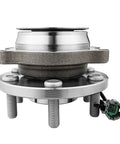 Pair Front Wheel Hub Bearing Assembly For Nissan Frontier Pathfinder Xterra And Suzuki Equator RWD Direct Fit Wheel Hub Replacement For 2005-2018 Frontier 2005-2012 Pathfinder 2005-2015 Xterra 2009-2012 Equator, showing close-up of metal hub with bolts and connector