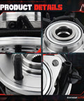 Close-up of 2 Pack Front Wheel Hub Bearing Assemblies With ABS Sensor Exact Fit For 2002 Through 2005 Ford Explorer RWD And 2003 Through 2005 Lincoln Aviator And 2002 Through 2005 Mercury Mountaineer 5 Lug