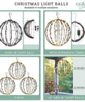 Three Pack 16 Inch LED Globe Light Balls For Indoor Outdoor Use With Fold Flat Metal Frame Waterproof And Lightweight Warm White Lights Perfect For Holiday Decor Patio Parties Weddings And Event Ambience displayed in various settings