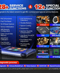 MaxiCOM MK808BT Pro Bidirectional Diagnostic Tool With 2026 Upgrade showcasing service and special function capabilities