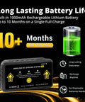 Wireless RV Leveling System With Real Time App showing battery life over 10 months and mobile control features.