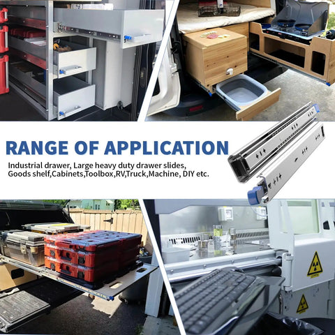 260 Lbs Heavy Duty Locking Drawer Slides Full Extension Ball Bearing Rails With Lock Side Mount Built To Last For Industrial Tool Boxes 22 Inch Pair Includes M5 Screws in various applications