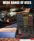 110 Pcs Automotive Circuit Test Lead Kit With Multimeter Probes Back Probe Kit Alligator Clips Relay Wire Connectors Electrical Test Set For Car Diagnostics On The Go In Convenient Black Carrying Case