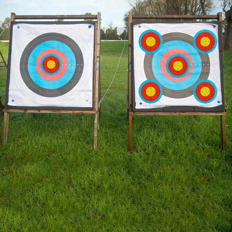 3 Inch Archery Target Stickers Self Adhesive Paper Targets With Peel And Stick Backing on outdoor range boards