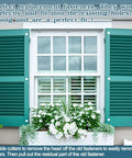 Top Shelf 30 Pack 3 Inch White Vinyl Shutter Fasteners Hella Durable PVC Anchor Pins For Exterior Decorative House Shutters UV Guard Fade Resistant No Rust Or Cracking installed in window shutters.