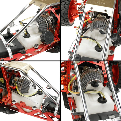 Oil Filter Replacement Kit With Fuel Tank Cap For One Fifth And One Sixth RC Cars Fits Zenoah And Chongyang Engines, installed in RC car