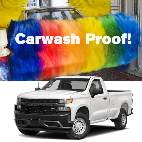 9 Inch Spiral Direct Short Replacement Antenna With M7 Thread on Chevy Silverado going through car wash