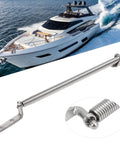 Bad Boy 2 Pack Hatch Support Springs 304 Stainless Steel 8 1/4 Inch Heavy Duty Lid Struts with marine yacht in background.