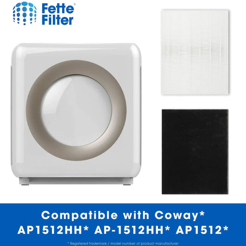 2 H13 True HEPA Filters With 4 Enhanced Activated Carbon Pre Filters Replacement Set For Coway AP 1512HH And Airmega 200M