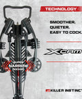 Beast Mode Crossbow Kit With 405 FPS Power And 195 Lb Draw Weight X Cam Synchronized System and narrow cocked design