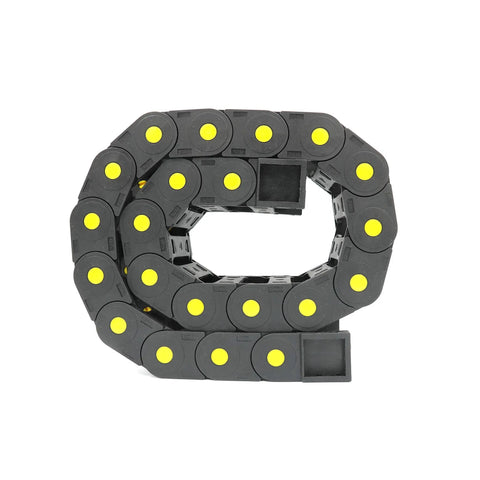R55 Nylon Drag Chain Cable Carrier 0.98 x 3.03 in 25 x 77 mm, 1 Meter Length, flexible cable management tool