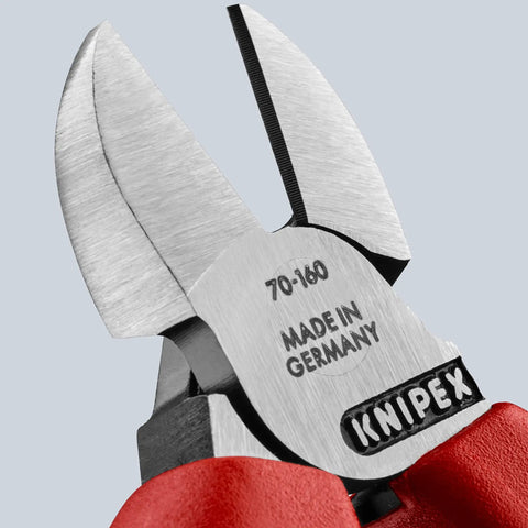 Close-up of Cobra 3 Piece Pliers Set Diagonal Cutters, forged steel build, Made in Germany, red non-slip grips.