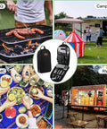 Ultimate Outdoor Camp Kitchen Utensils Set With Fork Spoon Knife Cutting Board Spatula Scissors Corkscrew Pepper Shaker Kebabs And Dope Storage Bag for BBQ Camping Picnic RV