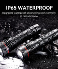 Beast Mode Bright Type C Rechargeable Flashlight with High Lumen Output, rugged aluminum body in wet environment