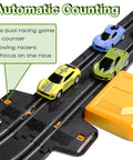 Epic Slot Car Race Track Set With 23 Foot Track, 4 Cars, Battery Powered Or Electric, Dual Lap Counters close-up