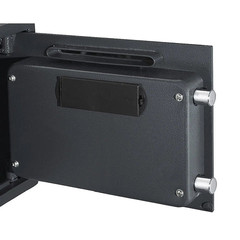 Heavy Duty Depository Safe With Front Slot Cash Drop Box Featuring LED Keypad And Wall Or Floor Mount for security interior view