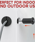 Two Pack Silicone Wall Bushing For Three Quarters Inch Holes Compatible With Starlink shown installed in wall for cable pass-through.
